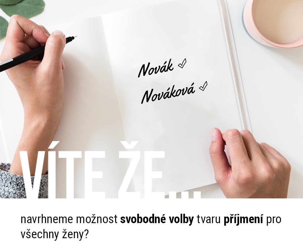 Zákon o matrikách, jménu a příjmení - pozměňovací návrhy