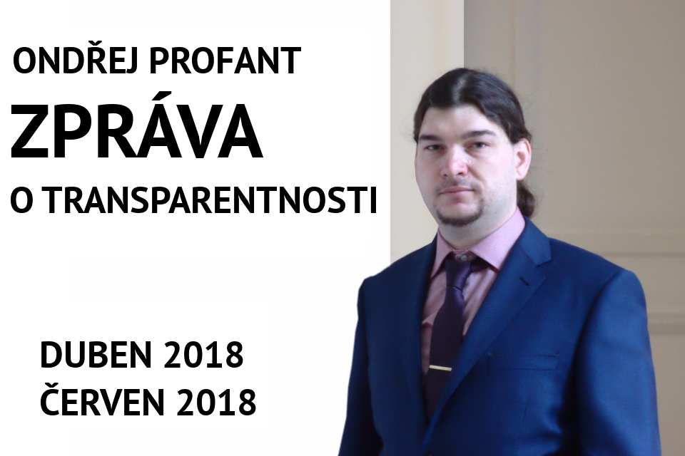 Zpráva o transparentnosti duben 2018 - červen 2018