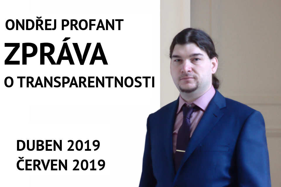 Zpráva o transparentnosti duben 2019 - červen 2019
