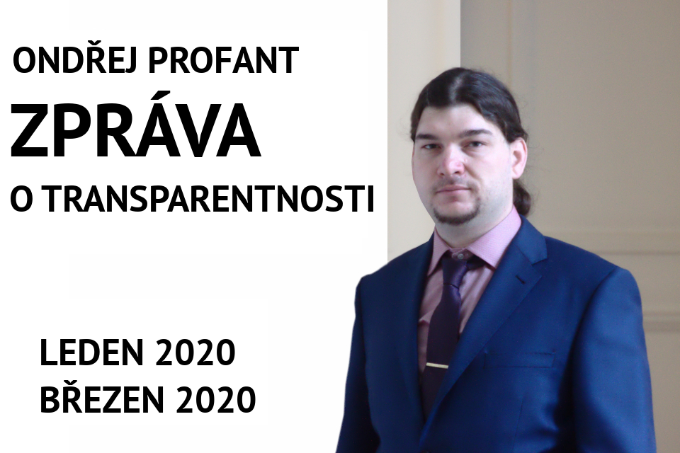 Zpráva o transparentnosti leden 2020 - březen 2020