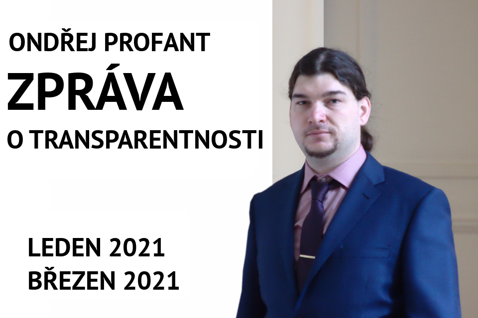 Zpráva o transparentnosti leden 2021 - březen 2021